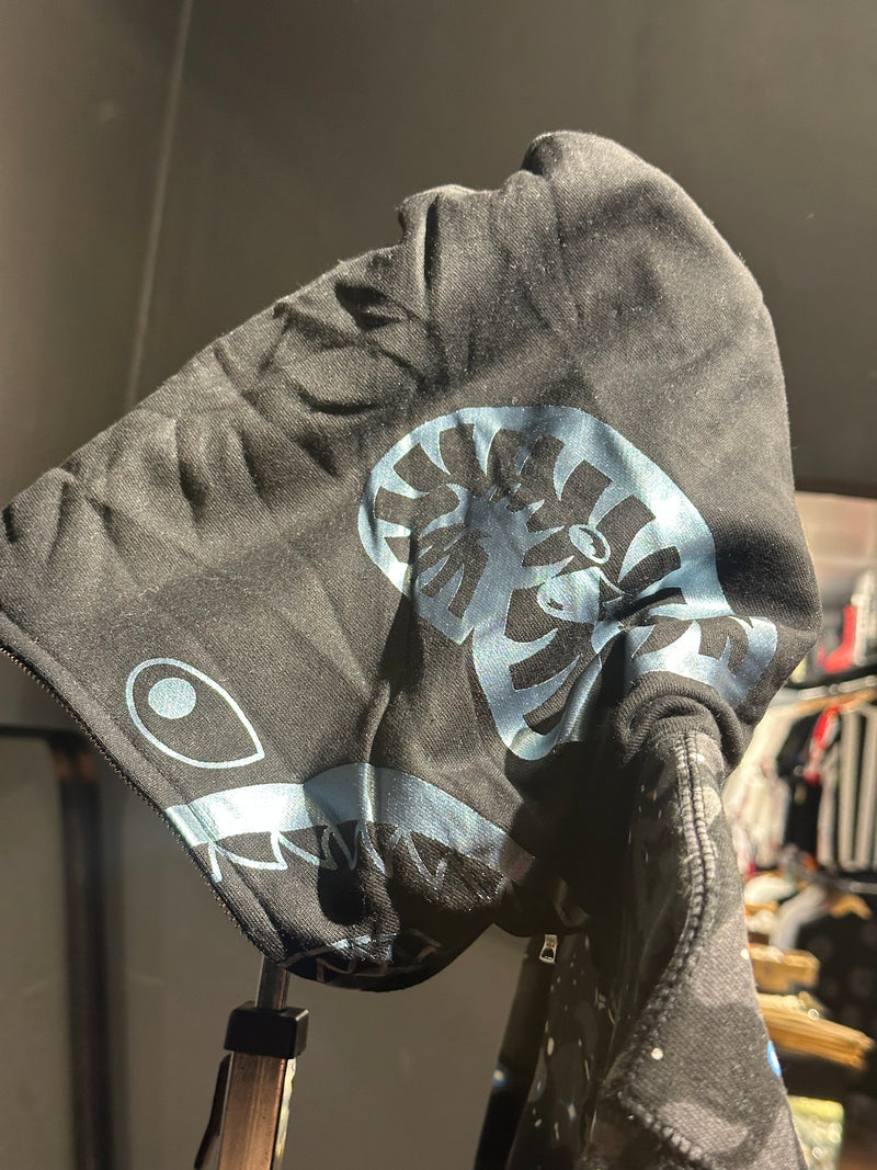 Jaqueta Bape Camo Shark Black Full Zip - Pronta Entrega