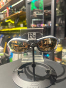 Óculos Oakley Splice Black Silver Lente Marrom - Pronta Entrega