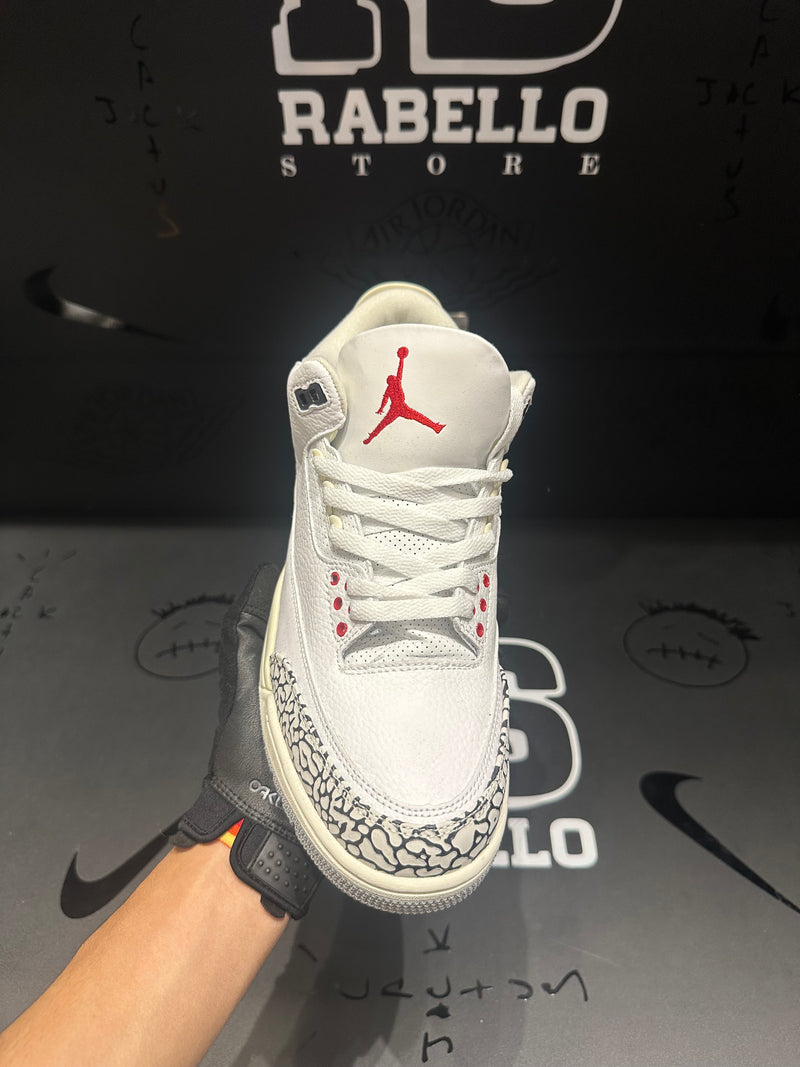 Tênis Nike Air Jordan 3 White Cement Reimagined - Pronta Entrega