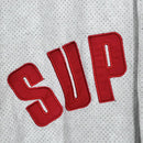 Camiseta Supreme Ultrasuede Mesh Baseball Cinza - ENCOMENDA