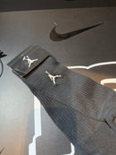 Meia Jordan Logo Cano Alto Listrado Preto - Pronta Entrega