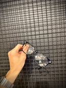 Óculos Chrome Hearts Armação Preto Prata - Pronta Entrega