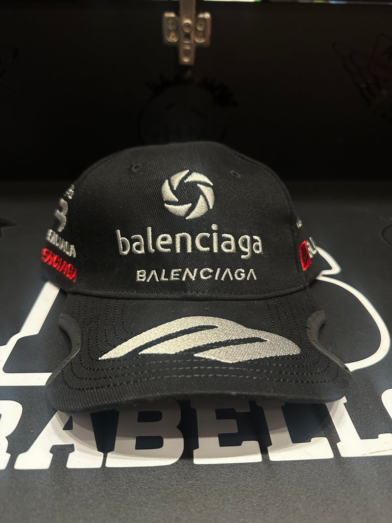Boné Aba Curva Cortada Balenciaga Preto - Pronta Entrega