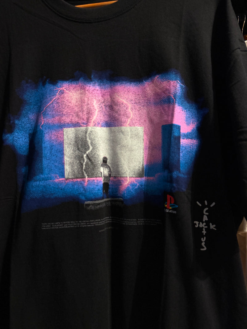 Camiseta TRAVIS SCOTT PLAYSTATION Preta - Pronta Entrega