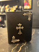 Carteira Chrome Hearts Courino Logo Metal 2