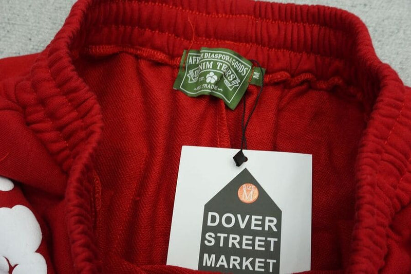 Shorts Denim Tears The Cotton Wreath Vermelho - Encomenda