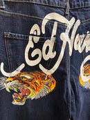 Calça Ed Hardy Jeans Azul Marinho  - Pronta Entrega