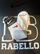 Meia Nike Sport Cano Alto Swoosh vermelho Branco - Pronta Entrega