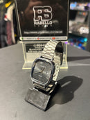 Relógio Casio Vintage A138 Prata Fundo Preto - Pronta Entrega