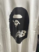 Camiseta BAPE X New Balance “Apes Together Strong” Branca - Pronta Entrega