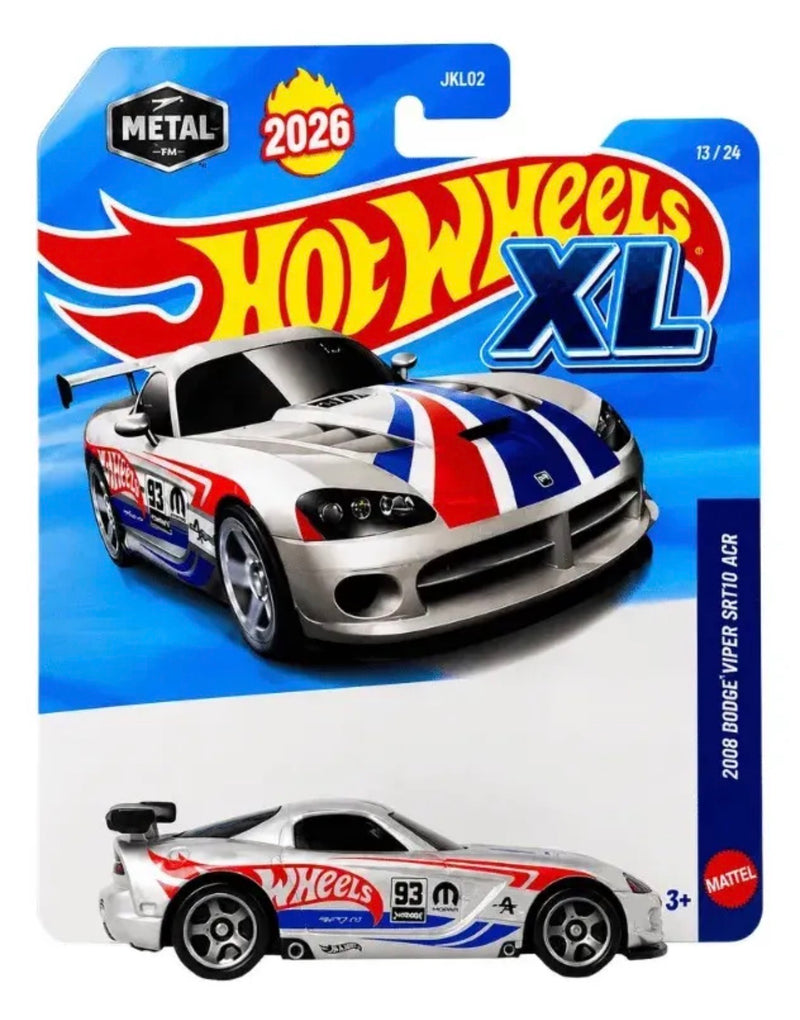 Hot Wheels XL 2008 Dodge Viper SRT10 ACR Mattel - Pronta Entrega