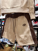 Conjunto Synaworld Pipe Hoodie & Shorts Bege - Pronta Entrega