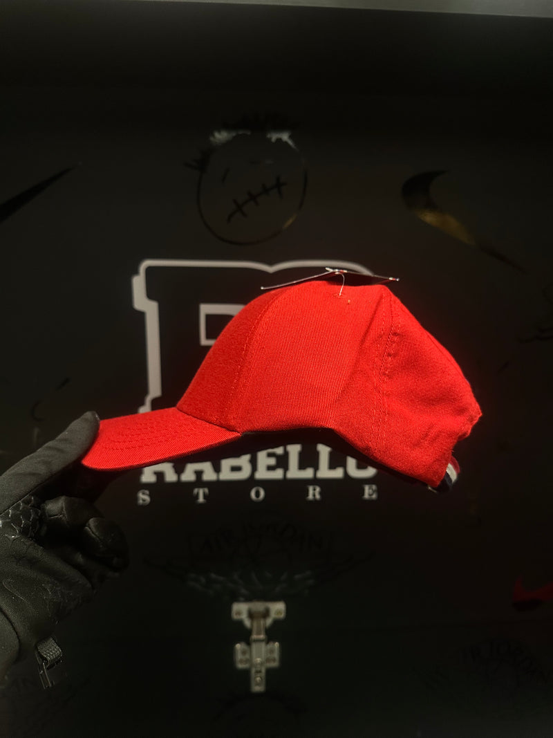 Boné Aba Curva Tommy Hilfiger Logo Pequeno Vermelho - Pronta Entrega