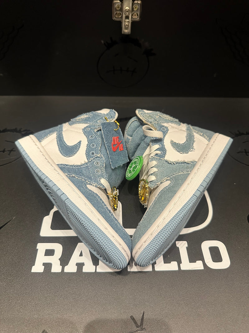 Tênis Nike Air Jordan 1 High Feminino "Denim" Jeans Azul - Pronta Entrega