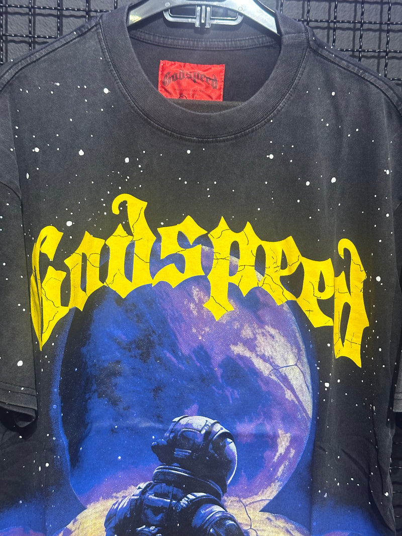Camiseta Godspeed “To The Moon” Black - Pronta Entrega