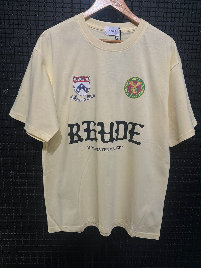 Camiseta Rhude White Runway Script - Pronta Entrega