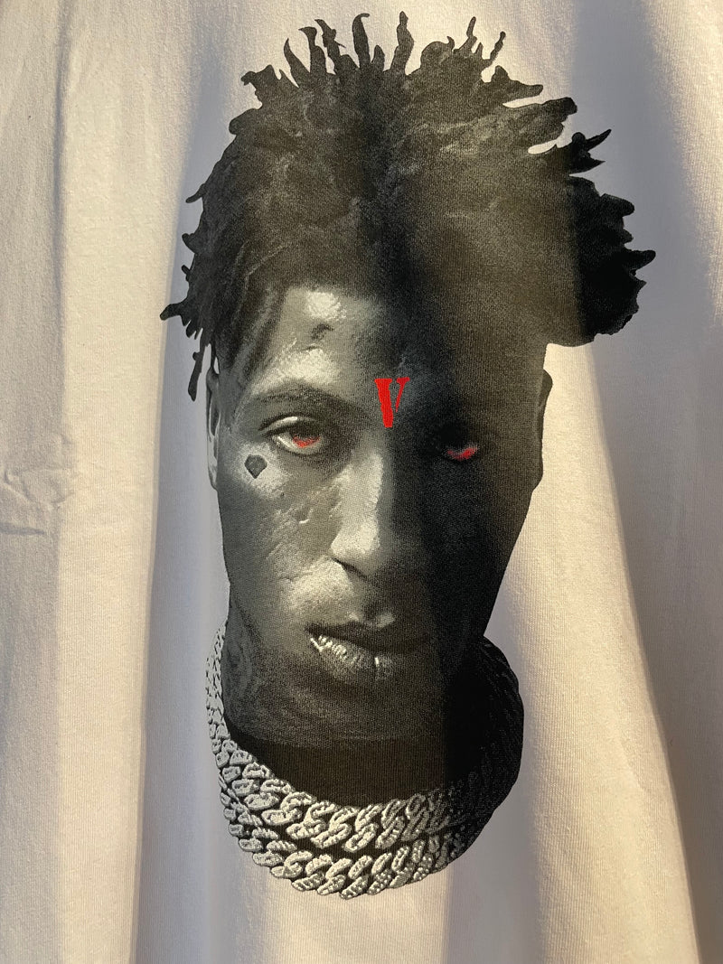 Camiseta VLONE x YOUNG BOY NBA Branca - Pronta Entrega