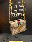 Bolsa Gucci Feminina Couro Fecho Gold Crossbody Branca - Pronta Entrega