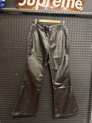 Calça Flare Couro Sintético Black- Pronta Entrega