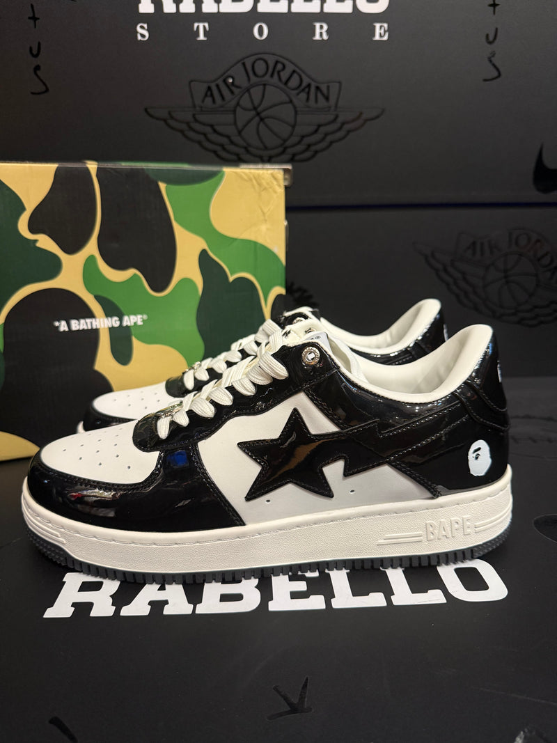 Tênis BAPE STA Low White/Black - Pronta Entrega