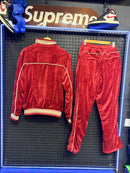 Conjunto Corteiz Velour Red - Pronta Entrega