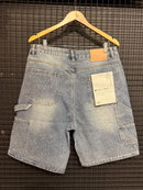 Short Jeans Claro Purple Brand Brilliant Lights - Pronta Entrega