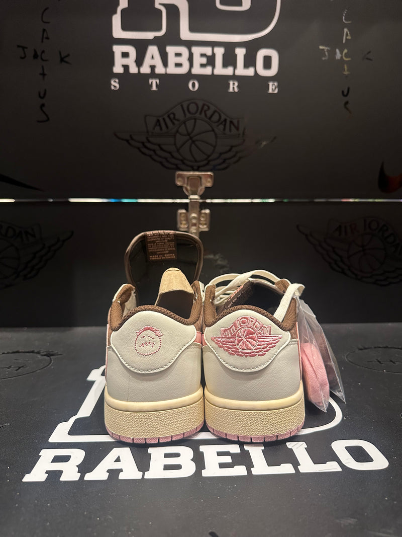 Tênis Jordan 1 Low Travis Scott Pink Brown - Pronta Entrega