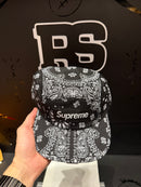 Boné Supreme 5 Panel Bandana Camp Cap Black - Pronta Entrega