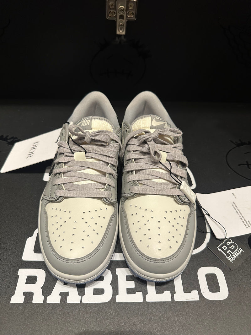 Tênis Nike Air Jordan 1 Low X Dior Grey - Pronta Entrega