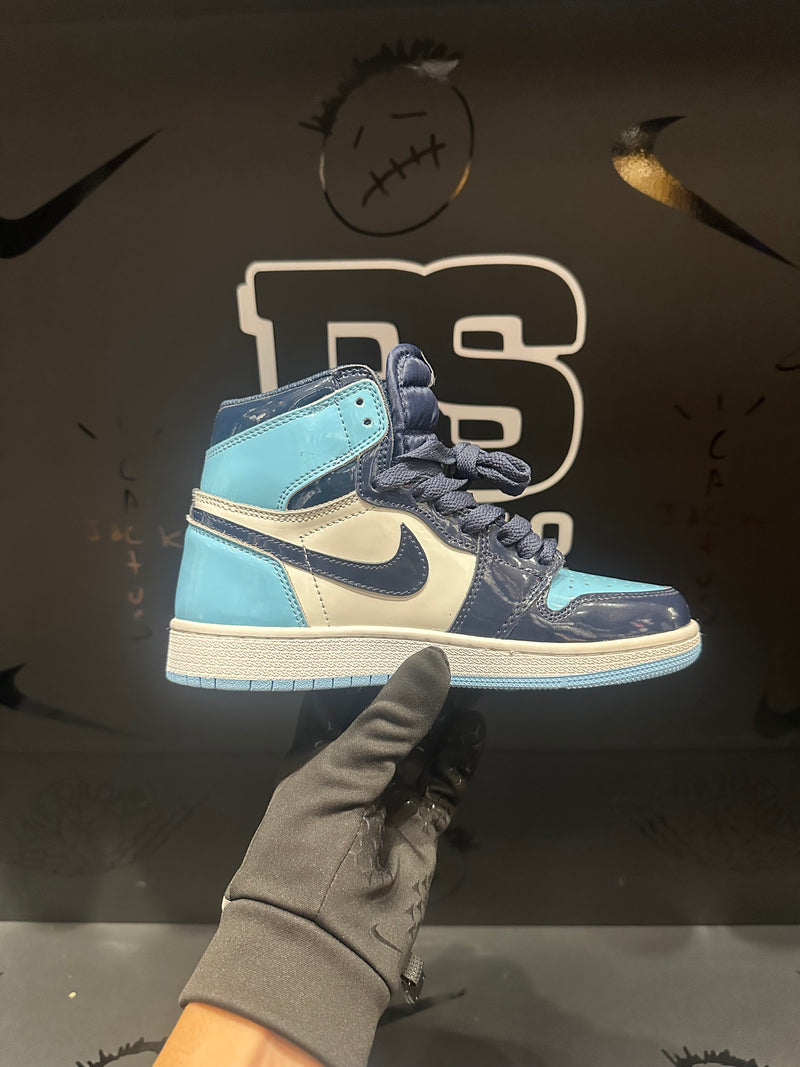 Tênis Nike Air Jordan 1 High UNC Patent - Pronta Entrega