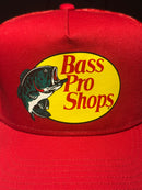 Boné Aba Curva Trucker Bass Pro Shops Red - Pronta Entrega