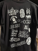 Camiseta BAPE Logos’ Preta - Pronta Entrega
