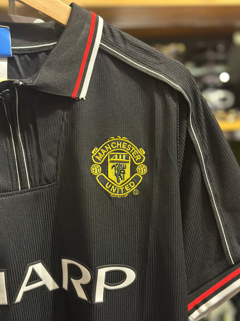 Camisa Vintage Umbro Manchester United Preta 98/99 - Pronta Entrega