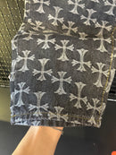 Calça Jeans Preta Chrome Hearts Multi Cruz - Pronta Entrega