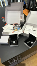 Colar Pandora Floco de Neve Prata 925 Tamanho 45 CM - Pronta Entrega