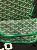 Bolsa Goyard Saint Louis PM Com Bolsa Removível Goyardine Green - Pronta Entrega