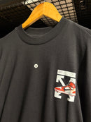 Camiseta Jordan Sneaker Cartoon Off Oversized Preta - Pronta Entrega