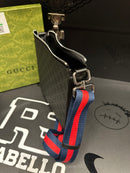 Bolsa Gucci Carteiro Transversal Tiger Couro Preto - Pronta Entrega