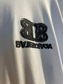Camiseta BALENCIAGA Slim Fit Branca - Pronta Entrega
