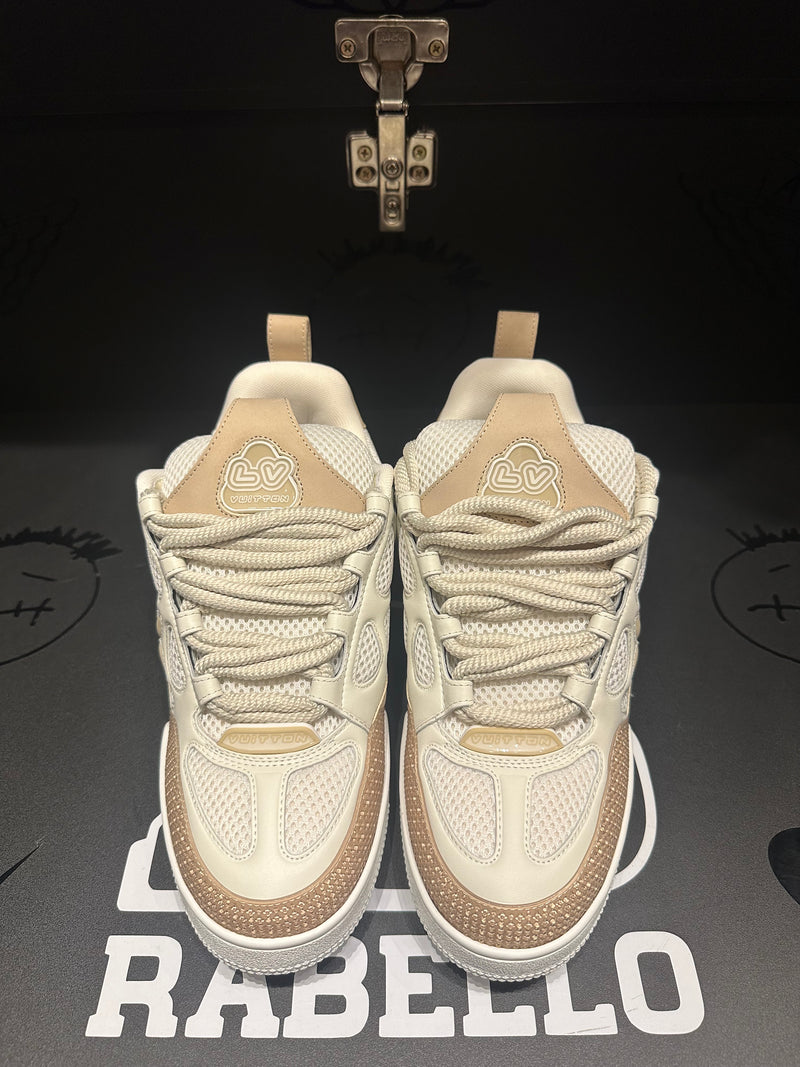 Tênis Louis Vuitton LV Skate Bege - Pronta Entrega
