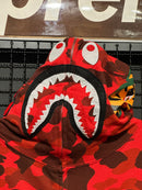 Jaqueta Bape Shark Camo Red Full Zip - Pronta Entrega