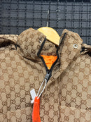 Jaqueta Gucci x The North Face Padded Jacket Beige/Ebony - Pronta Entrega