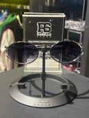 Óculos Miu Miu Redondo Armação Silver/Black Lente Purple - Pronta Entrega