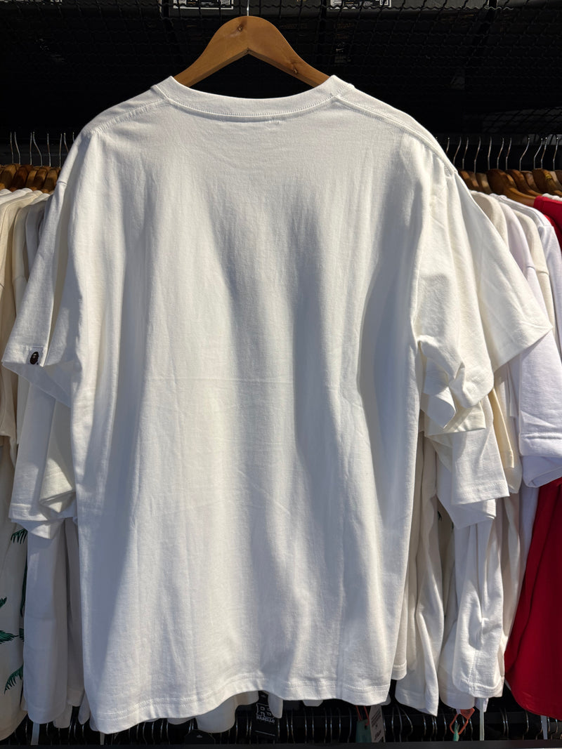 Camiseta BAPE ‘WGM’ Shark Branca - Pronta