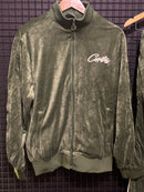 Conjunto Corteiz VVS Velour Jacket Green - Pronta Entrega