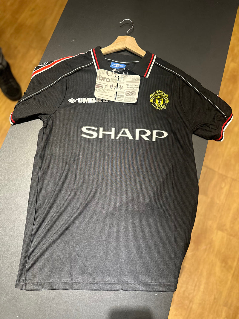 Camisa Vintage Umbro Manchester United Preta 98/99 - Pronta Entrega