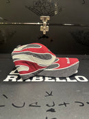 Boné Balenciaga Jeans Flame Aba Curva - Pronta Entrega