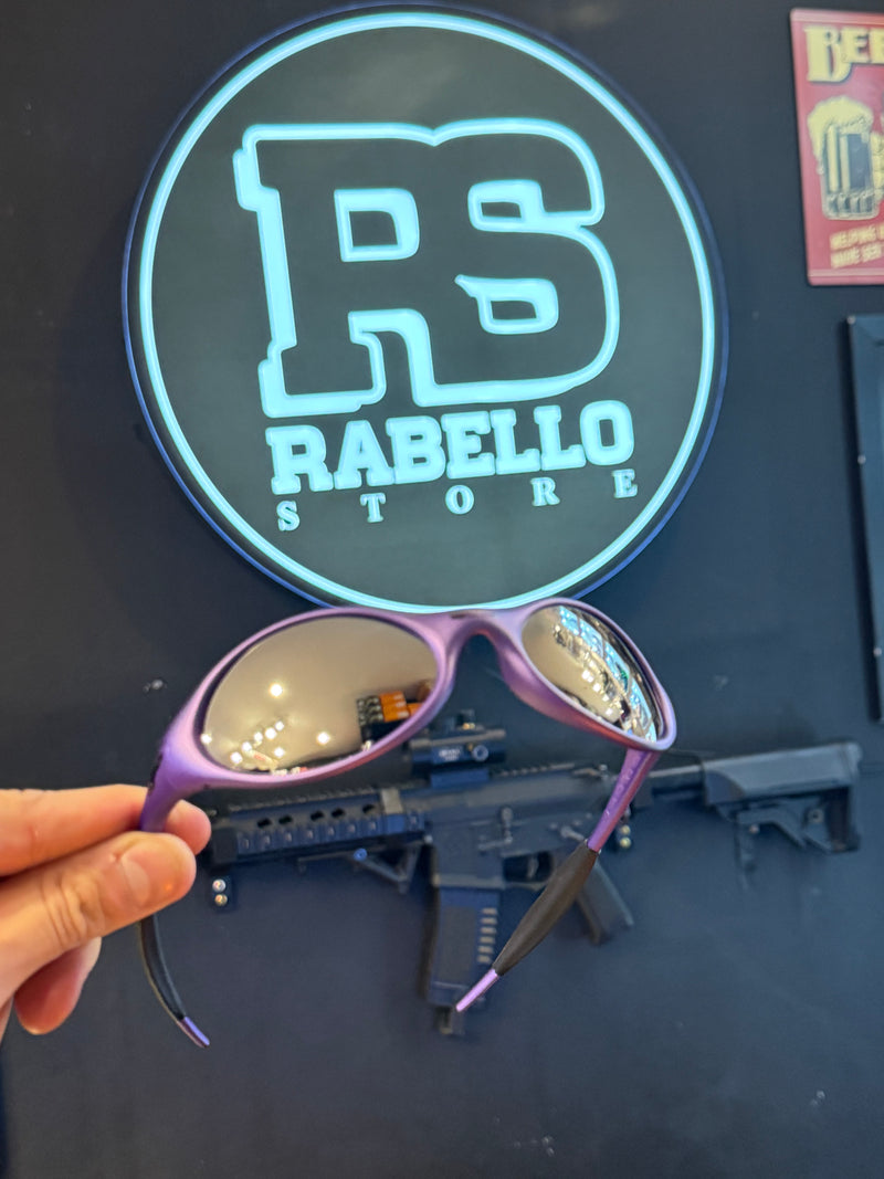 Óculos Oakley Guadalupe Eye Jacket Lilac Lente Espelhada Prata - Pronta Entrega