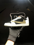Tênis Nike Air Jordan 1 Retro Low OG SP Travis Scott Olive - Pronta Entrega