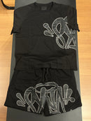 Conjunto Syna Camiseta + Short Black - Pronta Entrega